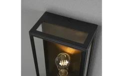 Konstsmide Carpi Vägglampa 40x20,5cm Svart/Mässing IP44* Kustnära Belysning|Vägglyktor