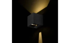 Carre Vägglampa LED 3000K 2x3W Antracitgrå IP54