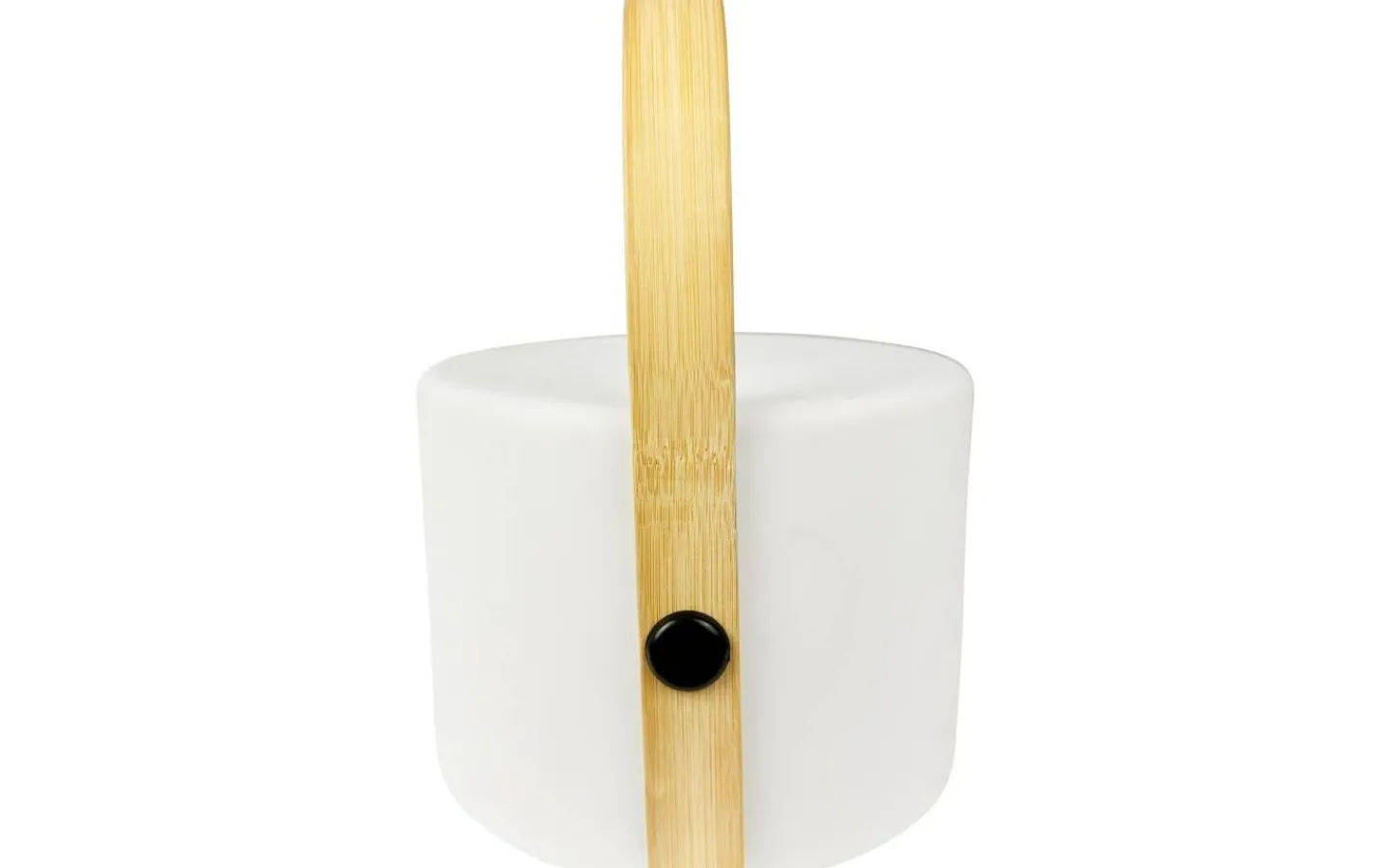 Dyberg Larsen Carry Laddbar/Solcells Lykta 20cm LED Vit/Natur IP44* Ljuslyktor|Uppladdningsbara Lampor Utomhus