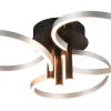 Plafonder<Trio Lighting Caruso Plafond LED mattsvart/aluminium
