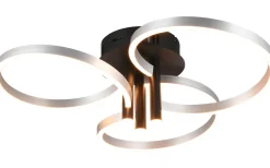 Plafonder<Trio Lighting Caruso Plafond LED mattsvart/aluminium