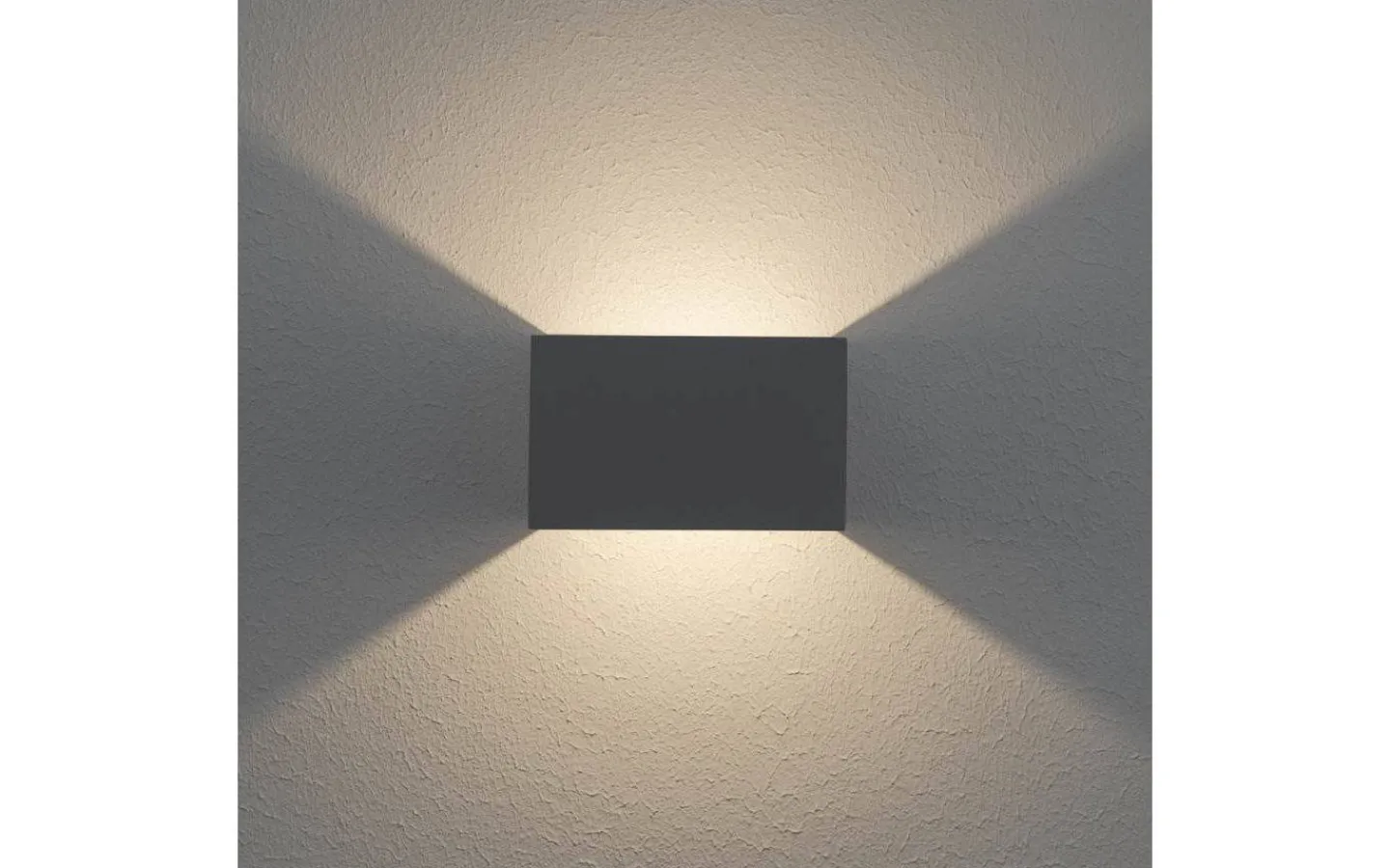 Hidealite Case Wall Vägglampa LED 3000K 9W Antracit IP55* Upp & Nedljus Lampor