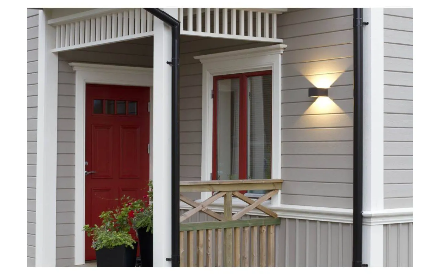 Hidealite Case Wall Vägglampa LED 3000K 9W Antracit IP55* Upp & Nedljus Lampor