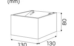 Hidealite Case Wall Vägglampa LED 3000K 9W Antracit IP55* Upp & Nedljus Lampor