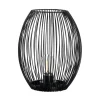 Uppladdningsbara Lampor Inomhus<Leonardo Casolare Lanterna 24 cm Svart med LED