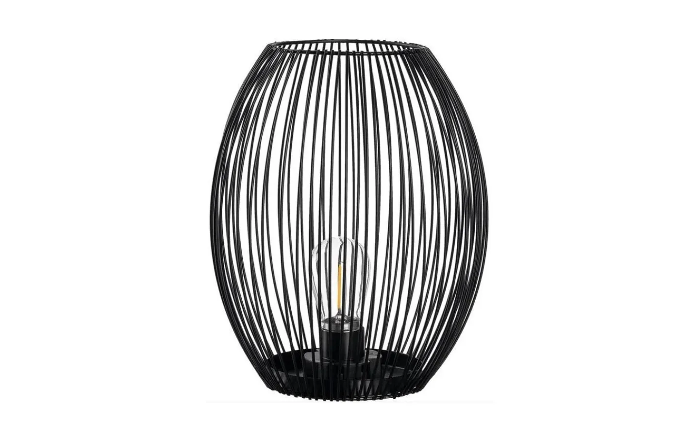 Uppladdningsbara Lampor Inomhus<Leonardo Casolare Lanterna 24 cm Svart med LED