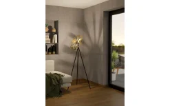 Eglo Castanuelo Golvlampa 152cm Svart/Guld* Golvlampor