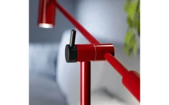 Vardagsrum|Golvläslampor<Belid Cato Golvlampa 134cm LED GU4 Dimbar Vinröd/Mattsvart