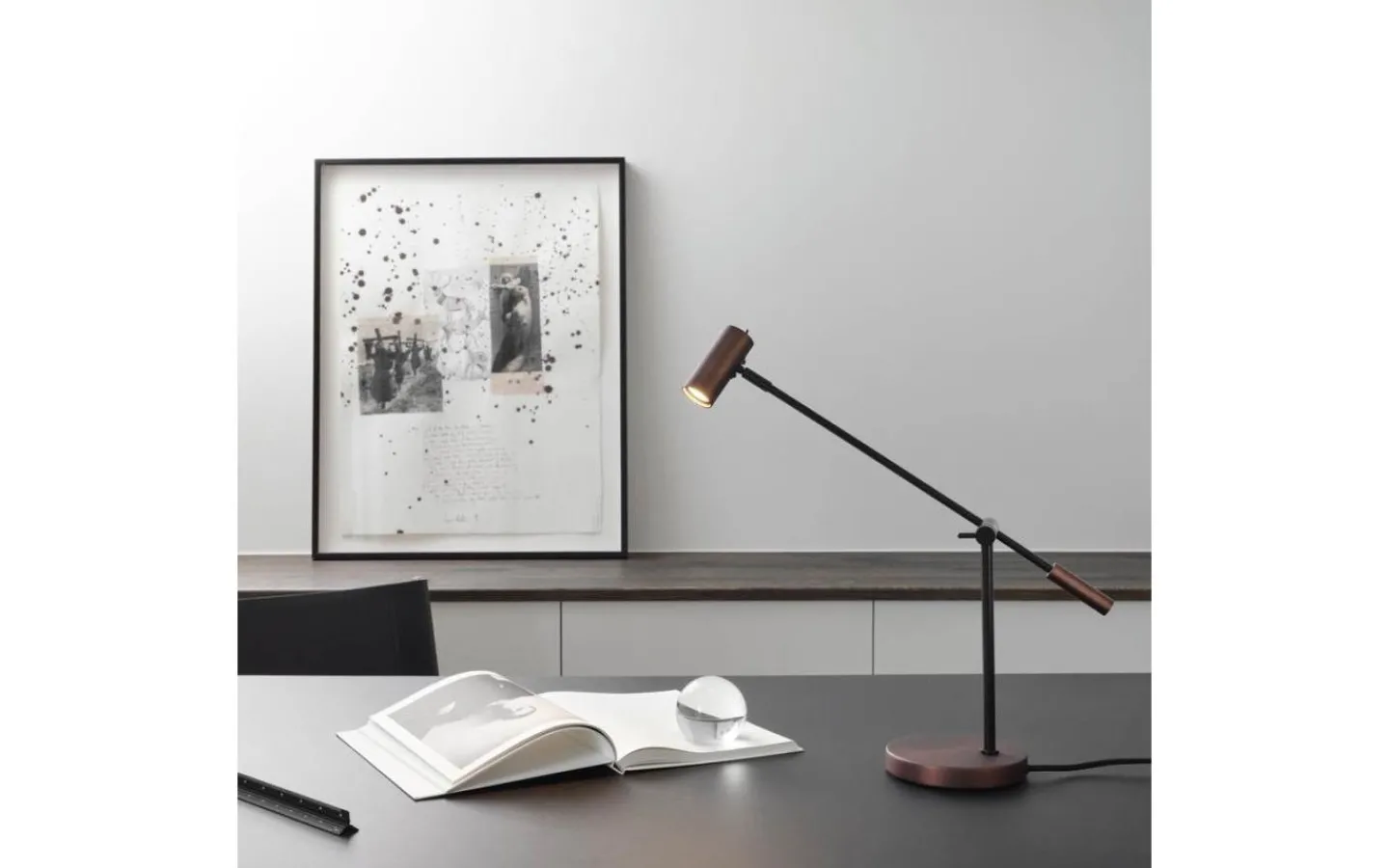 Skrivbordslampor<Belid Cato Skrivbordslampa 48cm Oxid