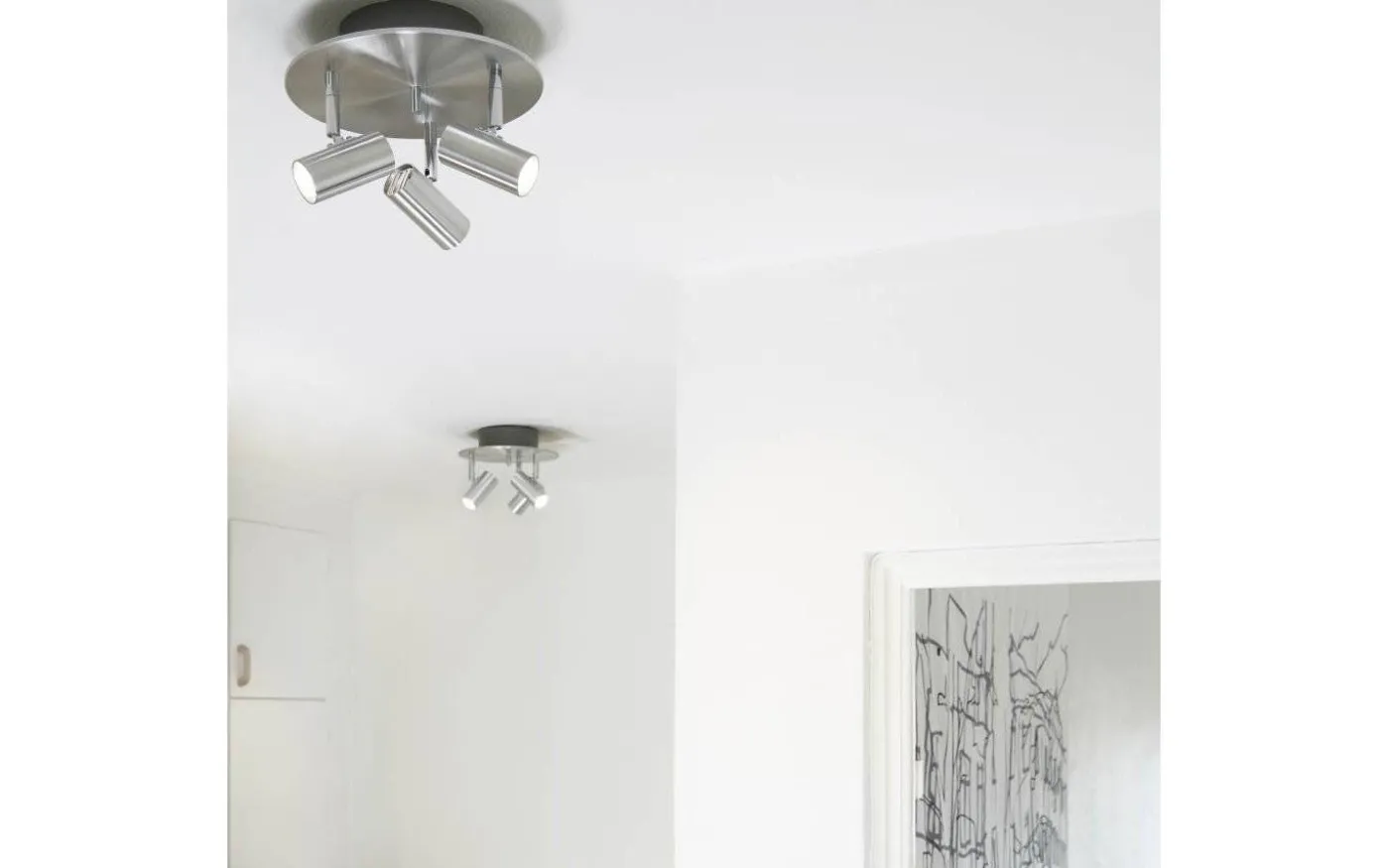 Cato Takspotlight 23cm LED 3x3W Aluminium