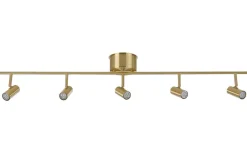 Belid Cato Takspotlight 120cm LED 5x4W Mässing* Avlånga Takspotlights|Takspot Med Minst 4 Lampor