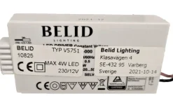 Belid Cato Transformator LED med vriddimmer 12V DC Max 6W* Transformatorer (Konstantspänning V)|Reservglas Och Reservdelar