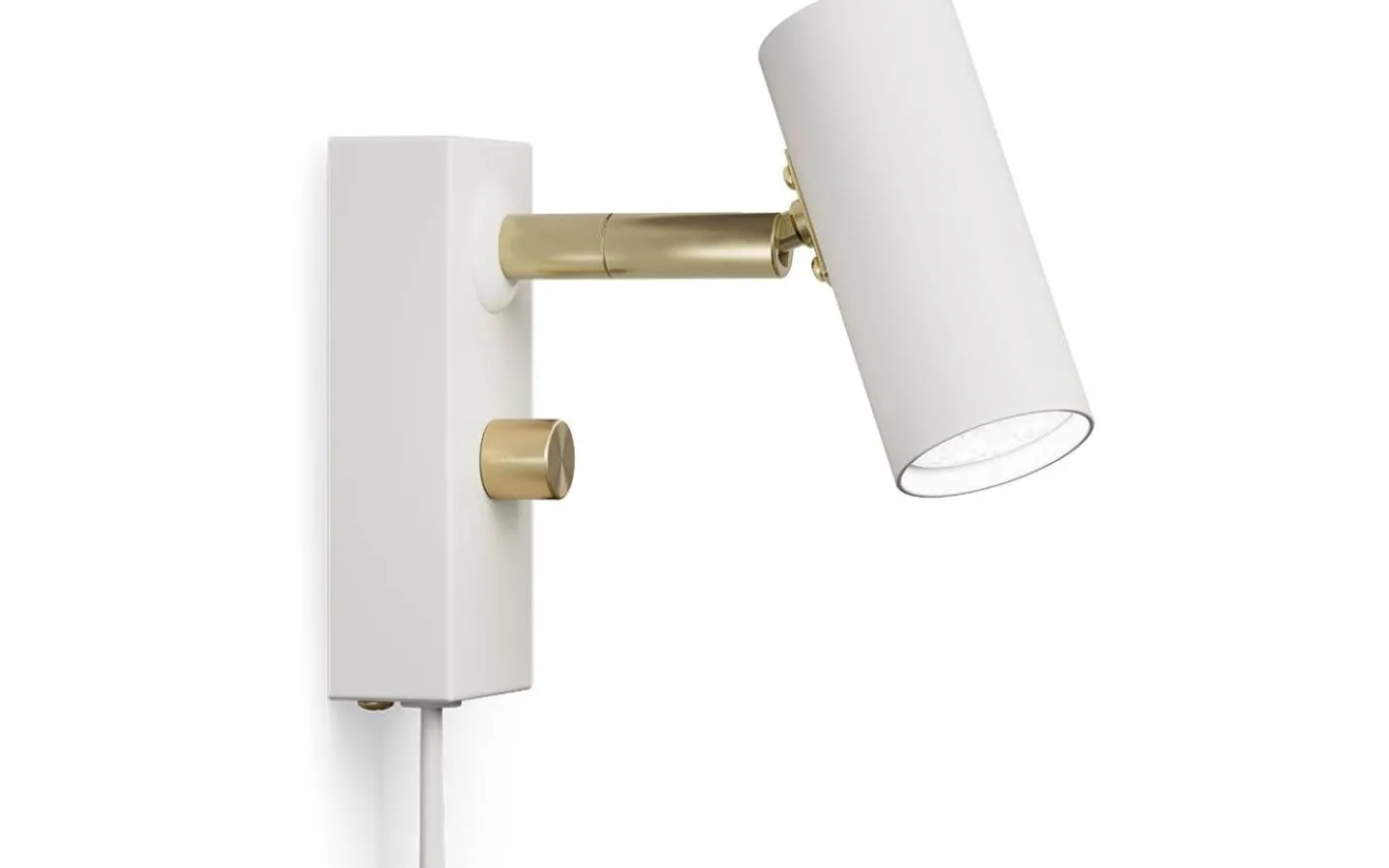 Belid Cato Vägglampa LED GU4 Mattvit/Mässing* Sovrum|Läslampor