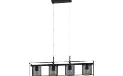 Avlånga Taklampor<Eglo Catterick Taklampa 91cm Svart