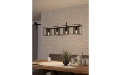 Avlånga Taklampor<Eglo Catterick Taklampa 91cm Svart