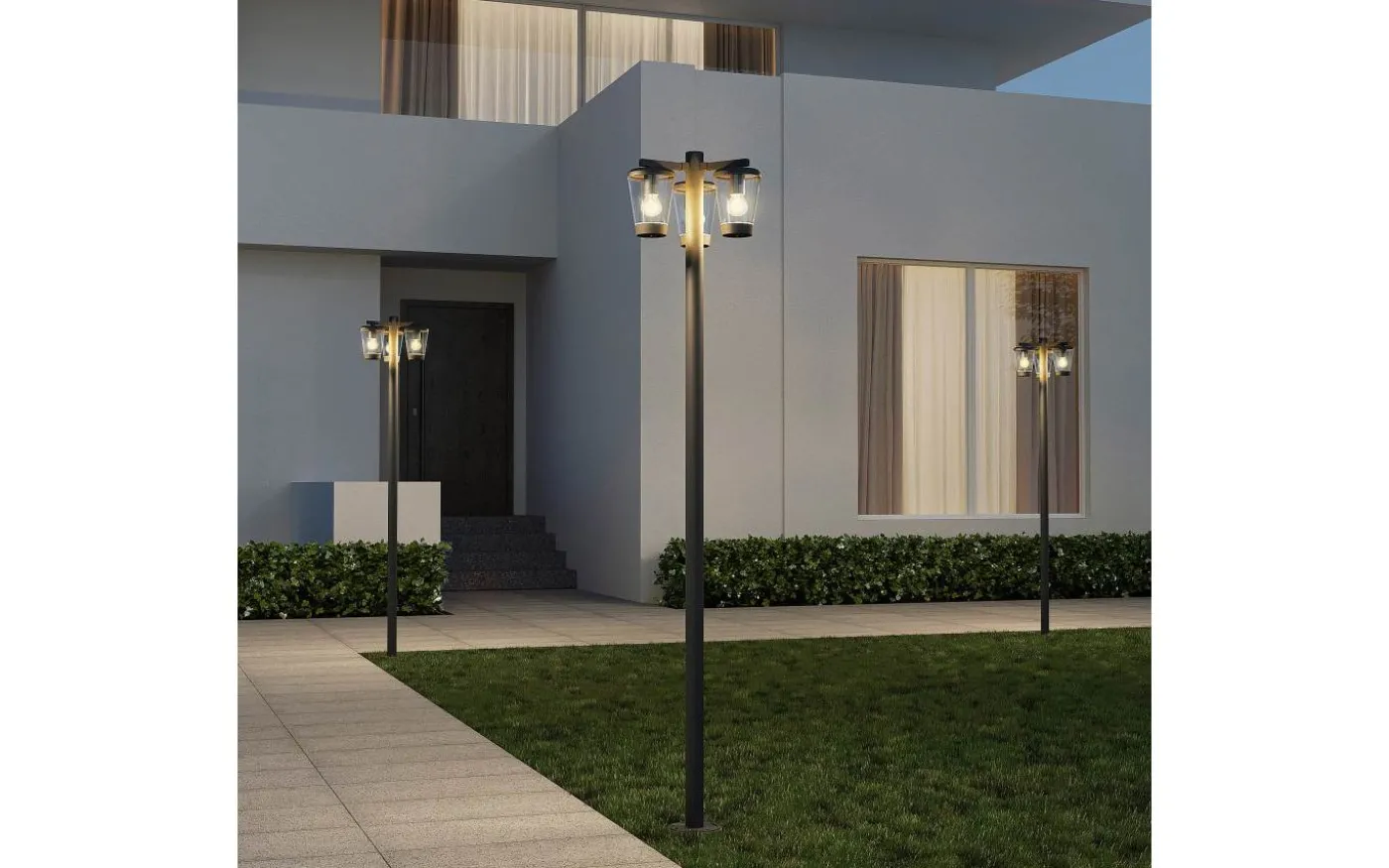 Cavado Stolplykta 240cm 3xE27 antracit IP44
