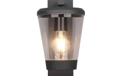 Trio Lighting Cavado Vägglampa E27 antracit rörelsesensor IP44* Vägglampor Utomhus