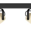 Avlånga Takspotlights|Takspot Med 2 Lampor<Eglo Cayuca Takspotlight 28cm GU10 LED 3000K 2x3W Svart