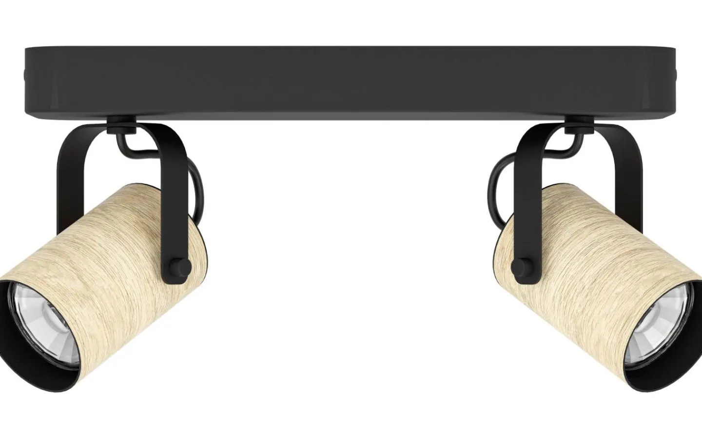 Avlånga Takspotlights|Takspot Med 2 Lampor<Eglo Cayuca Takspotlight 28cm GU10 LED 3000K 2x3W Svart