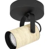 Takspot Med 1 Lampa<Eglo Cayuca Takspotlight 11cm GU10 LED 3000K 3W Svart