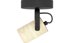 Takspot Med 1 Lampa<Eglo Cayuca Takspotlight 11cm GU10 LED 3000K 3W Svart