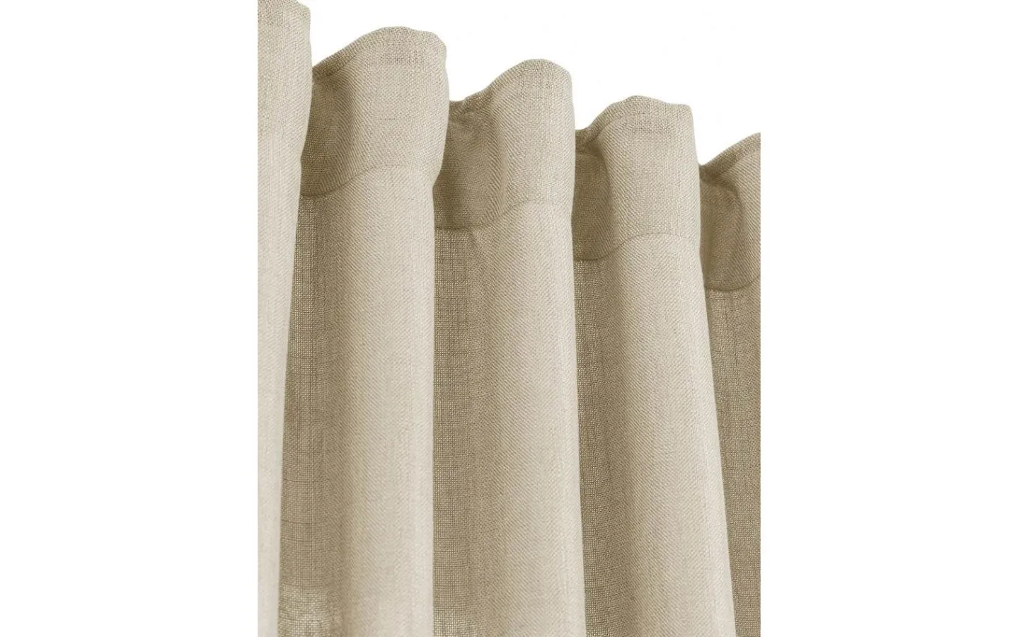 Enfärgade Gardiner<Svanefors Cecil Gardin 2-pack Lin 145x260cm