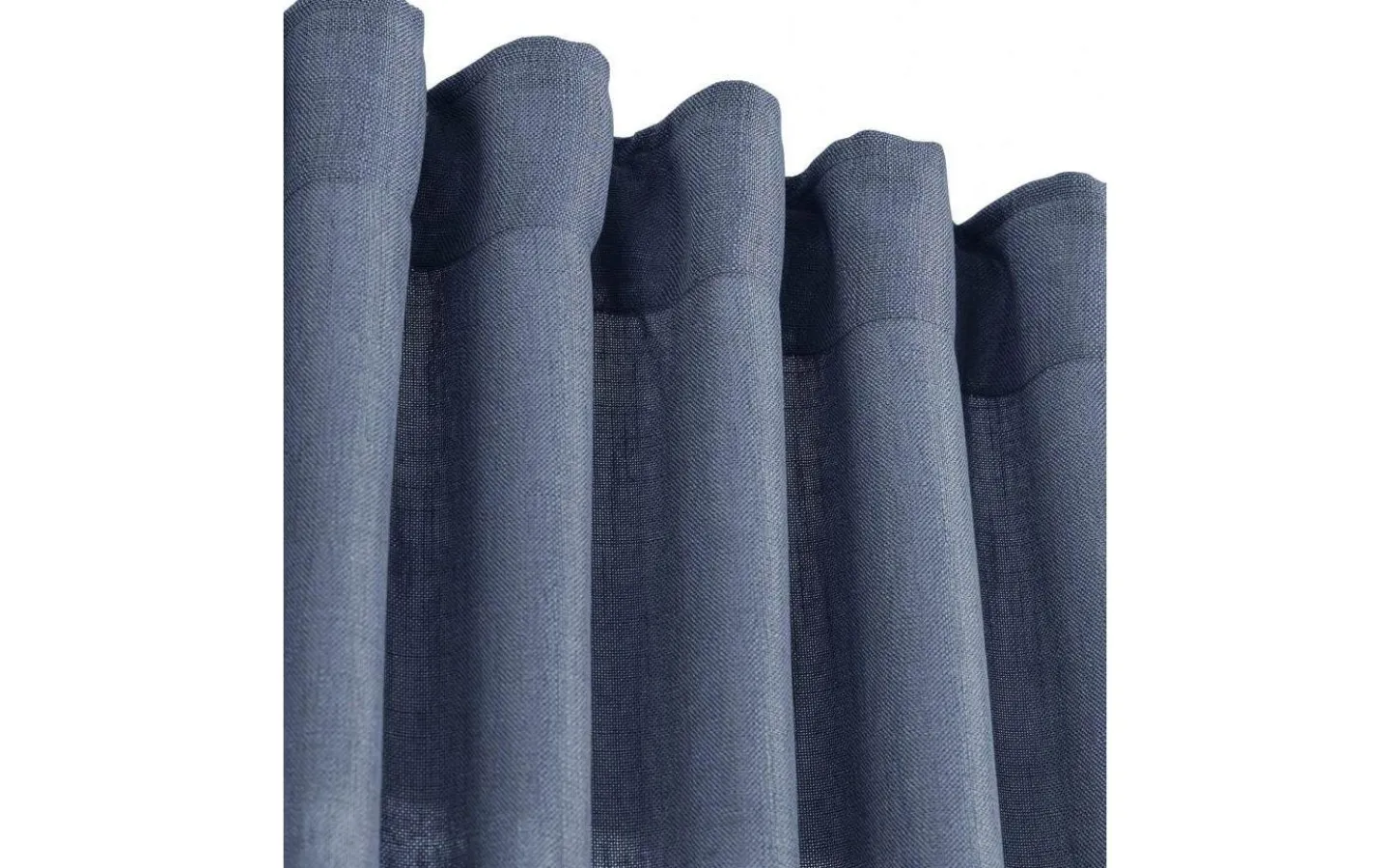 Enfärgade Gardiner<Svanefors Cecil Gardin 145x320cm 2-pack Blå