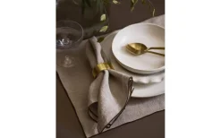 Svanefors Celine Servett 45x45cm Linne/Brun* Servetter & Servettringar|Inredning Jul