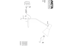 Aneta Ceres Skrivbordslampa 46cm Svart* Skrivbordslampor