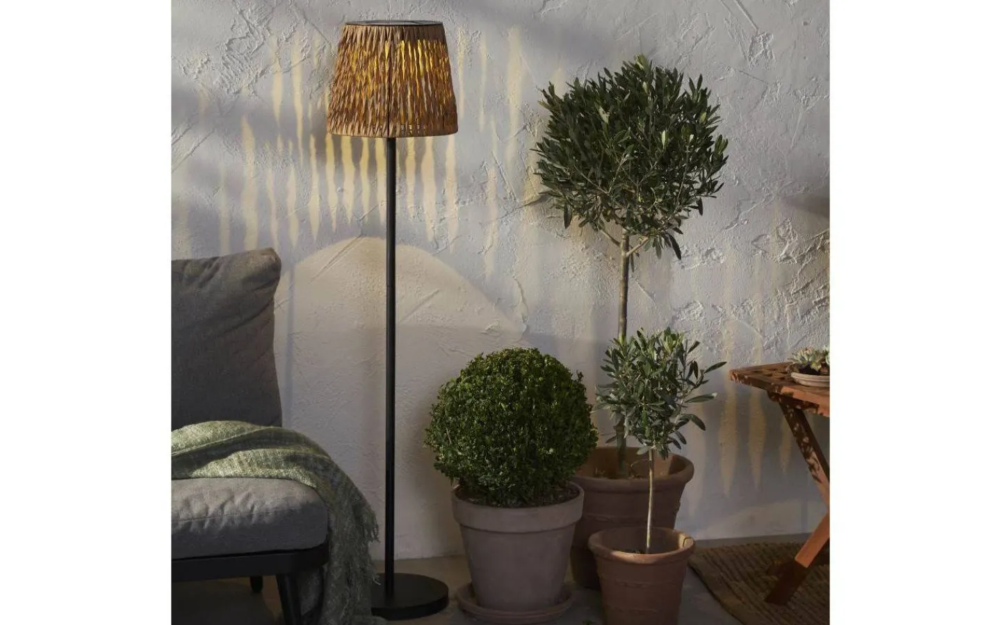 Star Trading Cesta Solcellsdriven Golvlampa 127cm Brun* Golvlampor Utomhus|Visa Alla Solcellslampor