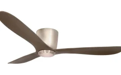 Texa Design Cetus II 132cm Takfläkt Nickelfärgad Motor, Valnöts Blad* Takfläktar|Sovrum