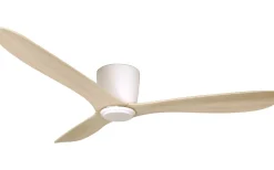 Texa Design Cetus II 132cm Takfläkt Vit Motor, Vitlaserade Ekblad* Takfläktar|Sovrum