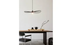 Reality Chapeau Taklampa 60cm E27 mattsvart* Stora Taklampor Ø50-69 Cm
