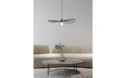 Reality Chapeau Taklampa 60cm E27 mattsvart* Stora Taklampor Ø50-69 Cm