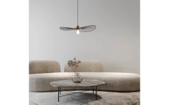 Reality Chapeau Taklampa 60cm E27 mattsvart* Stora Taklampor Ø50-69 Cm