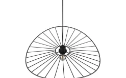 Reality Chapeau Taklampa 60cm E27 mattsvart* Stora Taklampor Ø50-69 Cm