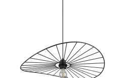 Reality Chapeau Taklampa 60cm E27 mattsvart* Stora Taklampor Ø50-69 Cm
