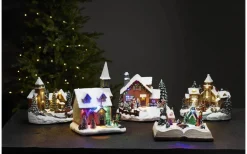 Star Trading Chapel Kyrka Multifärgad* Julbyar Och Figurer|Batteri Julpynt Inomhus