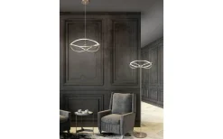 Charivari Golvlampa LED matt mässing