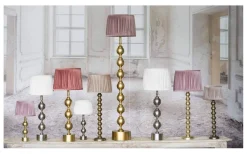 Vardagsrum|Sovrum<Hallbergs Charlotta Lampfot 60cm Antik Silver