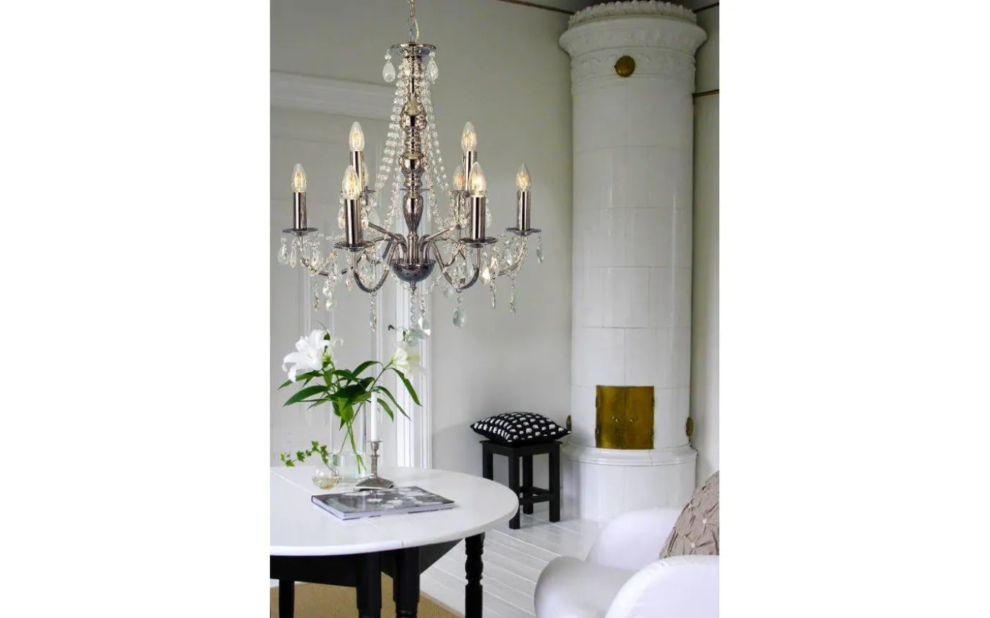 Chateau Kristallkrona 9L 60cm Krom