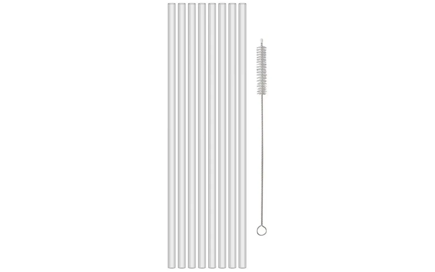 Cheers Sugrör 27cm Set/8 inkl borste