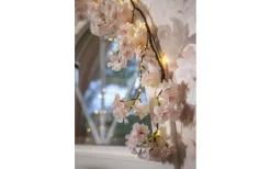 Star Trading Cherryflower Batteridriven Girlang 180cm Rosa* Batterislingor Inomhus