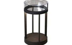 Konstsmide Chieti Uppladdningsbar Ljuslykta 25cm Grå IP54* Uppladdningsbara Lampor Utomhus|Uppladdningsbara Lampor Utomhus