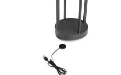 Konstsmide Chieti Uppladdningsbar Ljuslykta 25cm Grå IP54* Uppladdningsbara Lampor Utomhus|Uppladdningsbara Lampor Utomhus