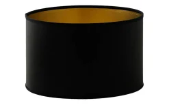 Hallbergs Chintz Cylinder Lampskärm Ø20cm Svart/Guld* Cylinder Lampskärmar