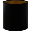 Hallbergs Chintz Cylinder Lampskärm Hög Ø25cm Svart/Guld* Cylinder Lampskärmar