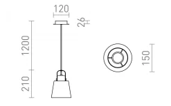 Fönsterlampor<Rendl Choupette Fönsterlampa 15cm Grå/Textil/Trä