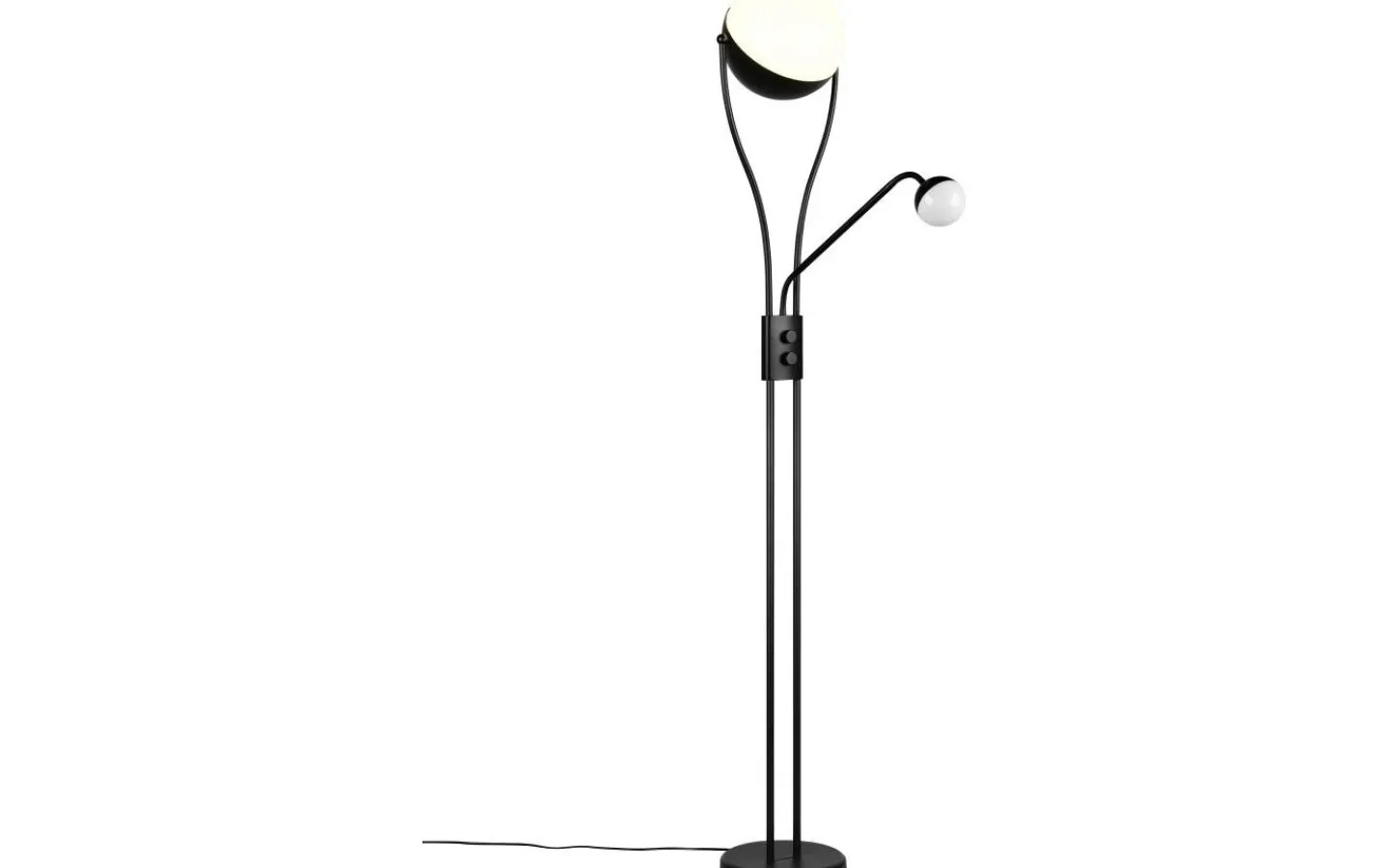 Uplight|Golvläslampor<Trio Lighting Chris Golvlampa LED mattsvart med läslampa