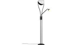 Uplight|Golvläslampor<Trio Lighting Chris Golvlampa LED mattsvart med läslampa